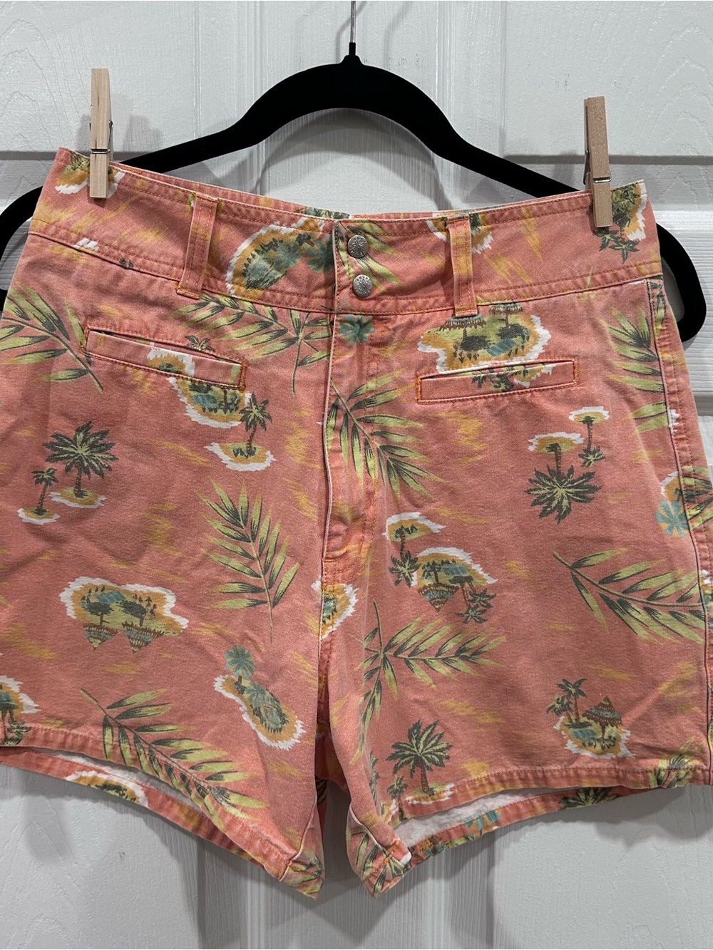 The Limited Tropical Print High-Waist Shorts